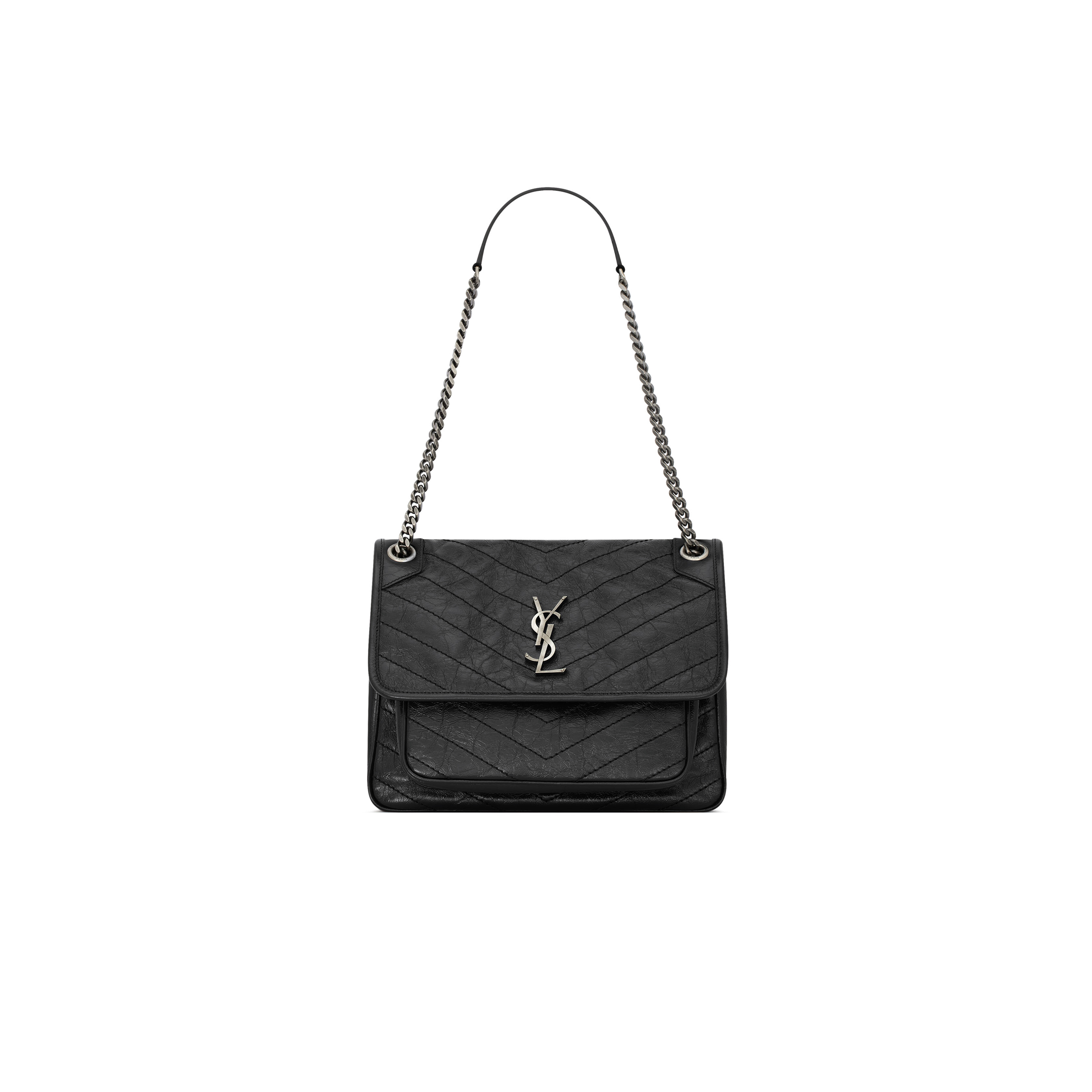 YSL NIKI MEDIUM IN VINTAGE LEATHER 6331840EN041000 (28*20*8.5cm)
